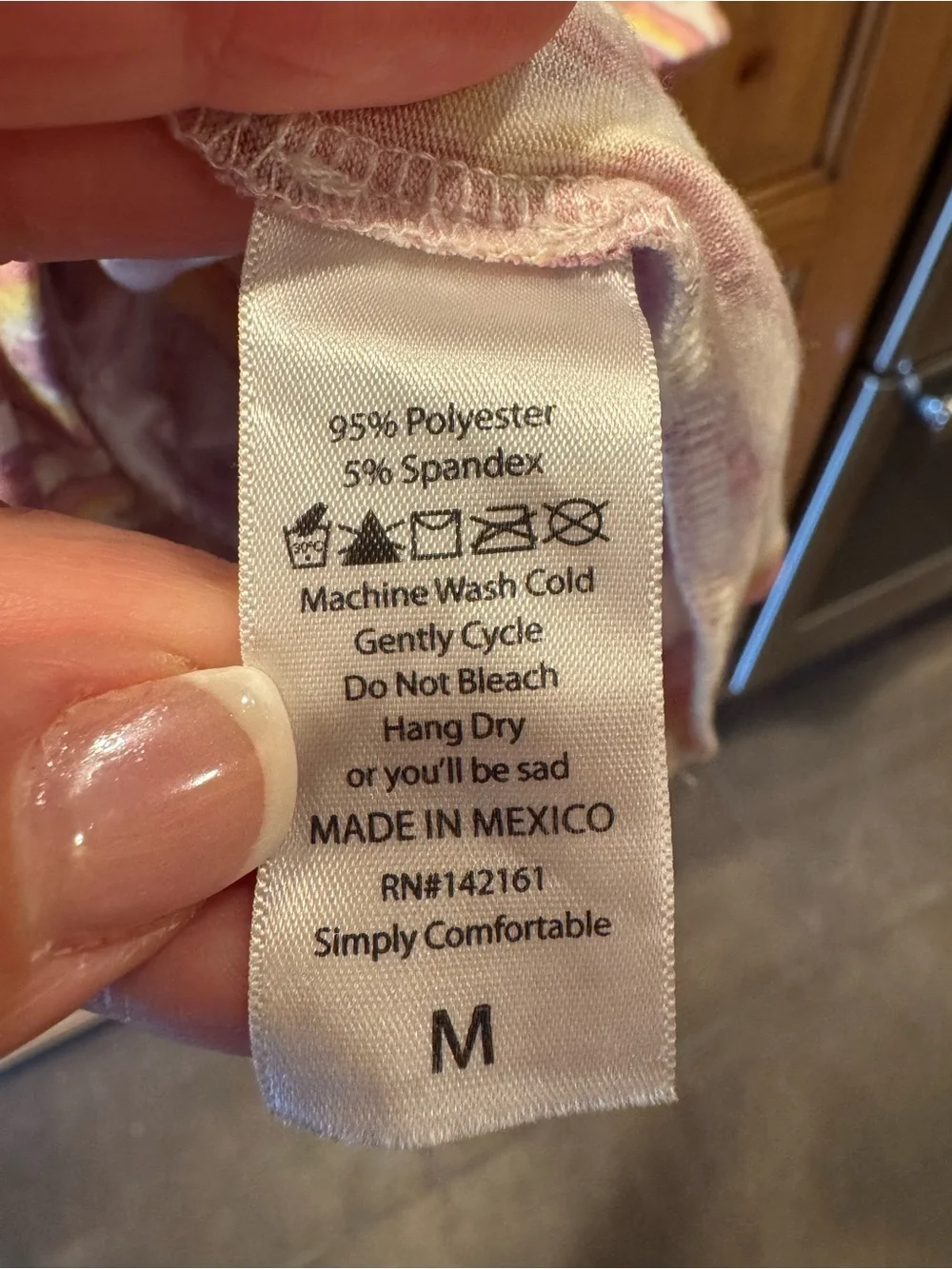 LuLaRoe Pink Diamond Pattern Short Sleeve Tee